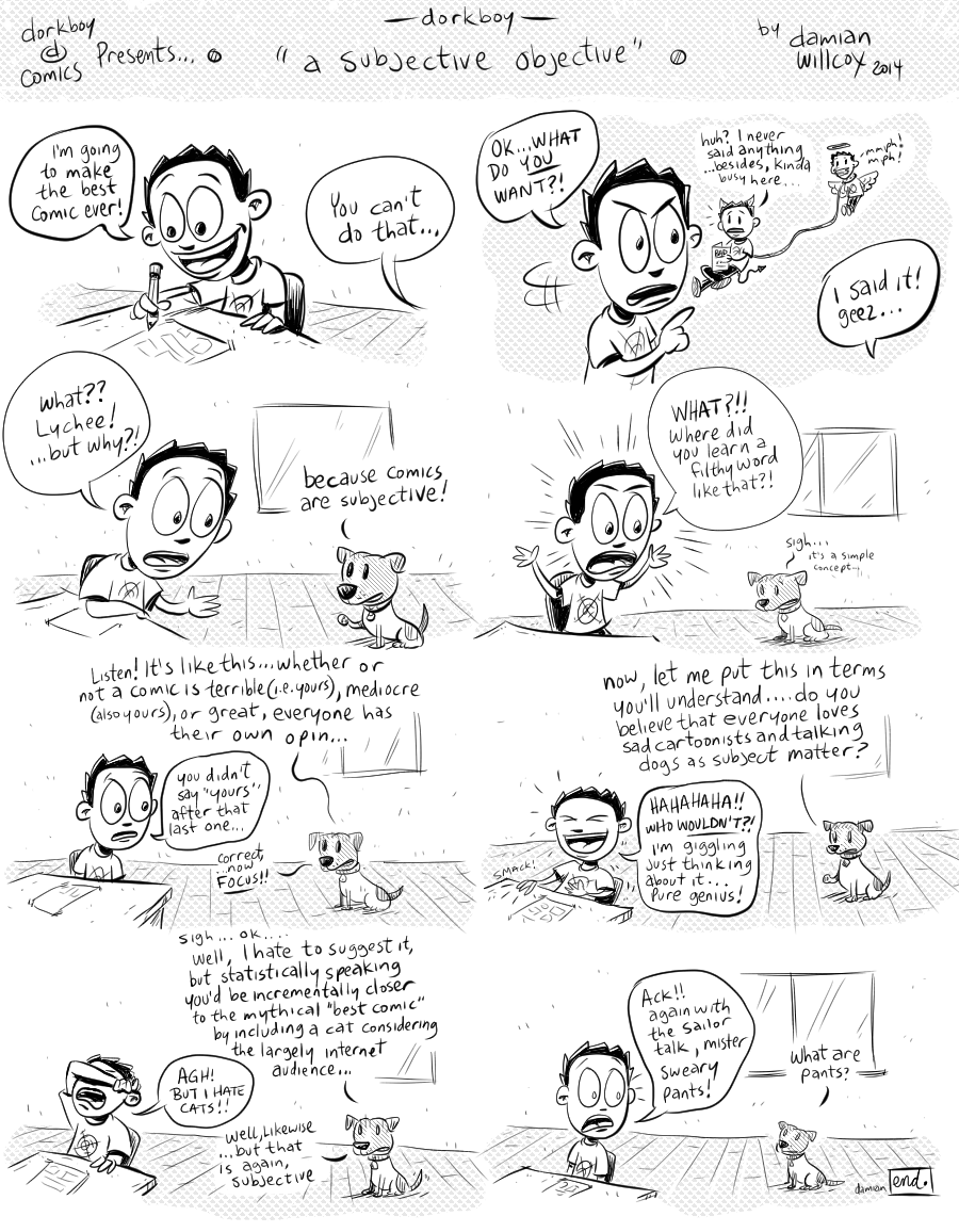 a subjective objective – dorkboy comics